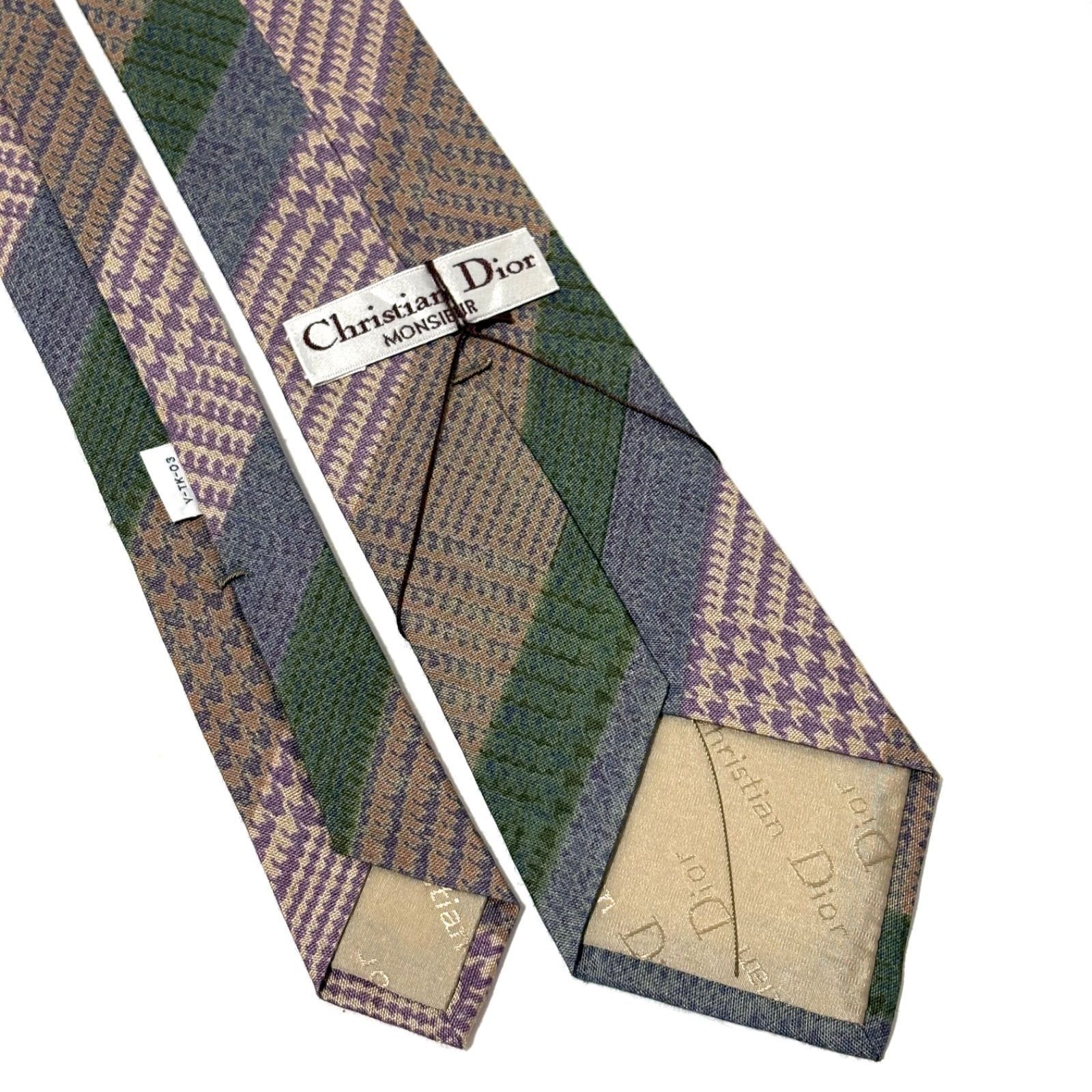 未使用!!タグ付き✨クリスチャンディオール ネクタイ ストライプ