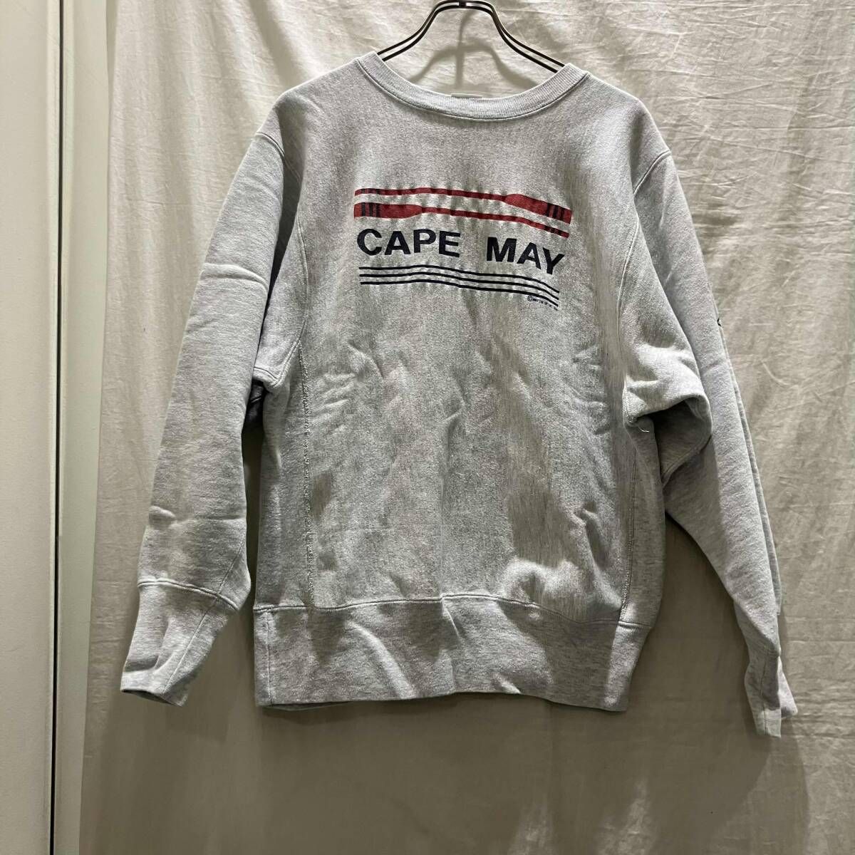 90s championon reverse weave スウェット USA製刺繍タググレーCAPEMAY