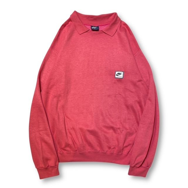 80 s OLD NIKE DREGON USA スウェット イタリア製 ロゴパッチスウェット XLサイズ ピンク 07 11 ナイキ