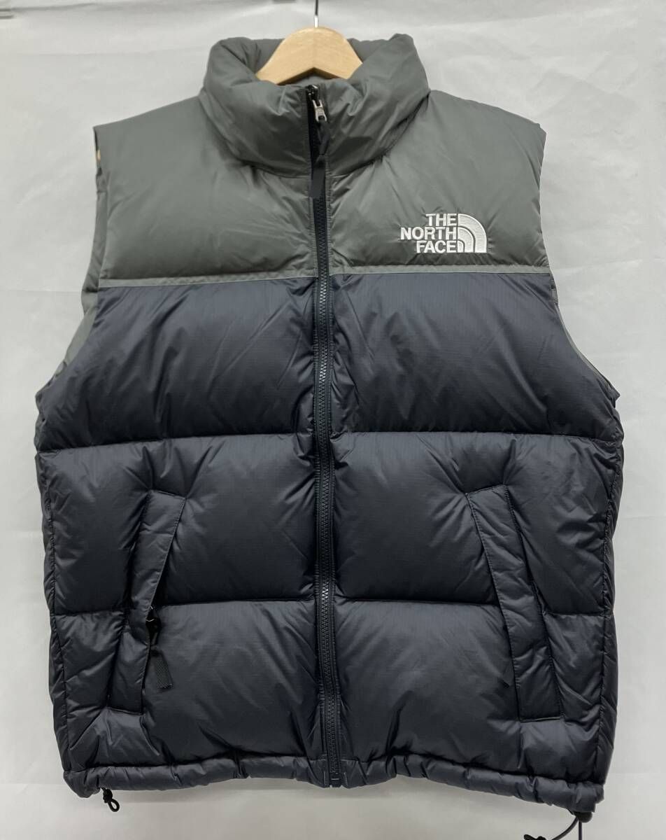 THE NORTH FACE ザノースフェイス ND 92557 ヌプシベスト ダウンベスト グレー系 サイズS