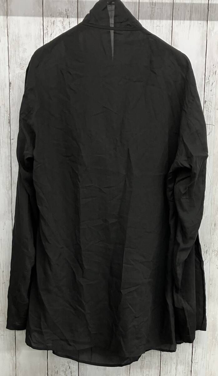Yohji Yamamoto POUR HOMME LAWN DRAPE BLOUSE ヨウジヤマモトプールオム 長袖シャツ HM B 03 200 ブラック size 2