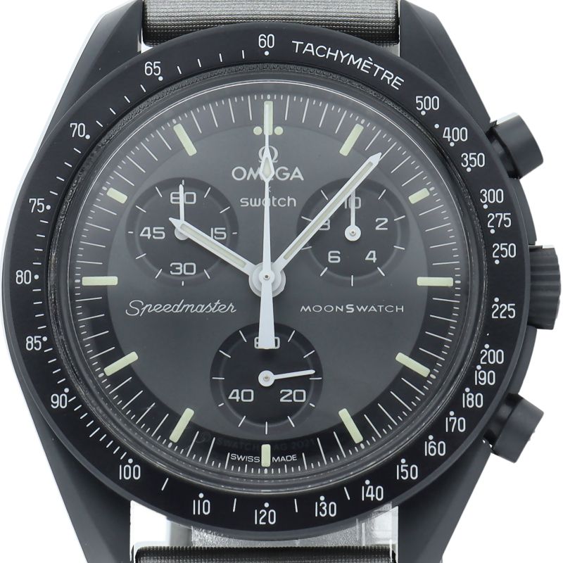 極美品　スウォッチ　オメガ　ミッション　マーキュリー　SO33A100 スウォッチ オメガ×スウォッチ バイオセラミック ムーンスウォッチ