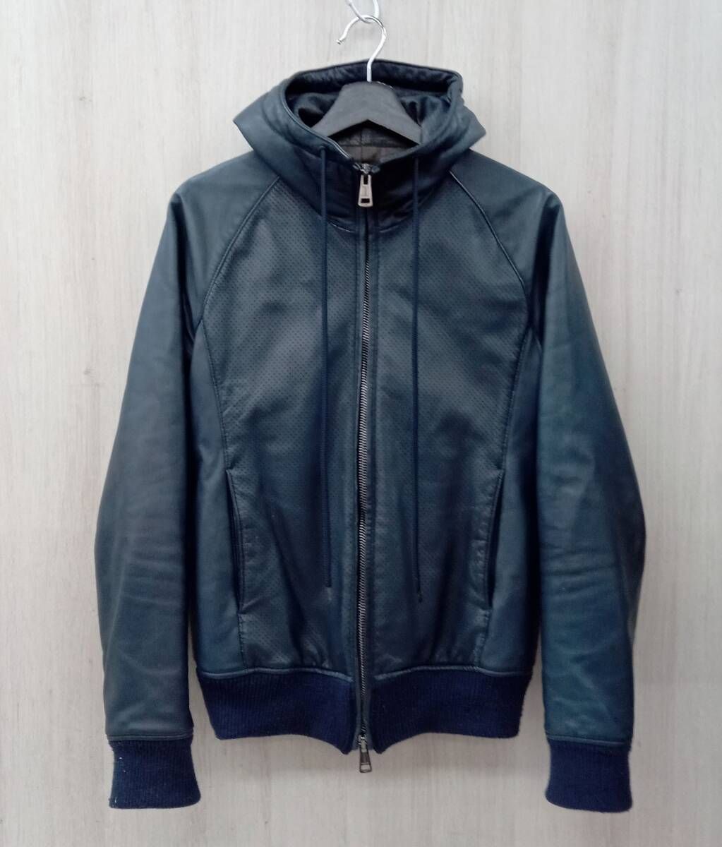 AKM/エイケイエム/ジャケット/ラムレザー/ネイビー/XLサイズ - メルカリ