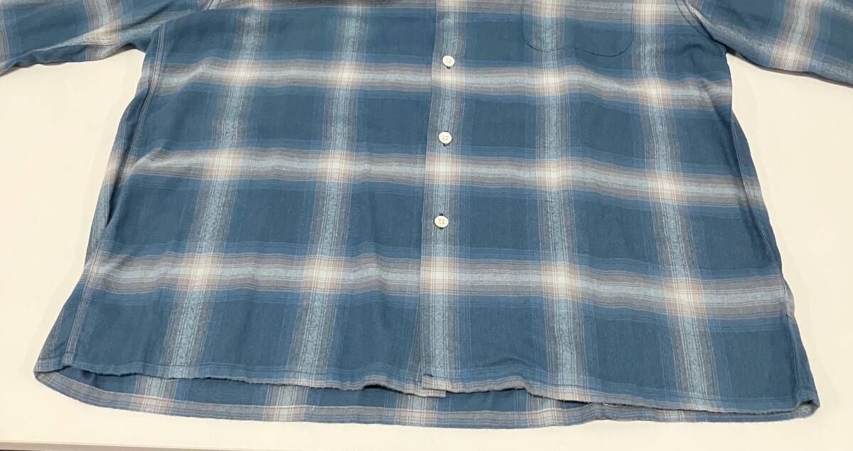 WACKO MARIA ワコ マリア 長袖シャツ サイズXL オンブレブルー