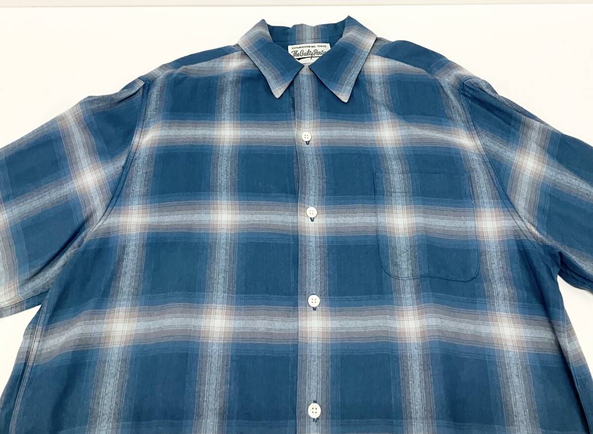 WACKO MARIA ワコ マリア 長袖シャツ サイズXL オンブレブルー