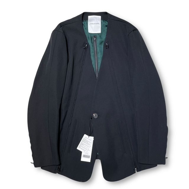 24aw SUBLATIONS テーラードジャケット HEAVY WOOL NO COLLAR PRISONER