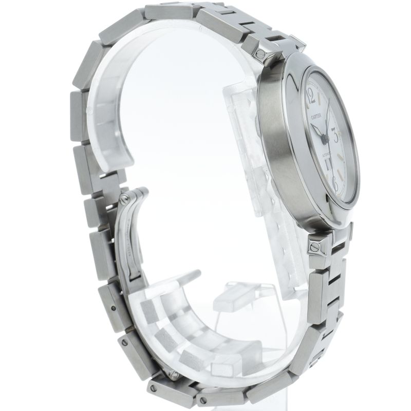 カルティエ パシャC ビッグデイト ウォッチ W31044M7 箱 保証書 SS