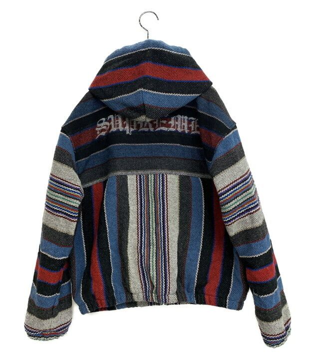 シュプリーム ジWOVEN STRIPE HOODED JACKET 25 SS サイズS Supreme
