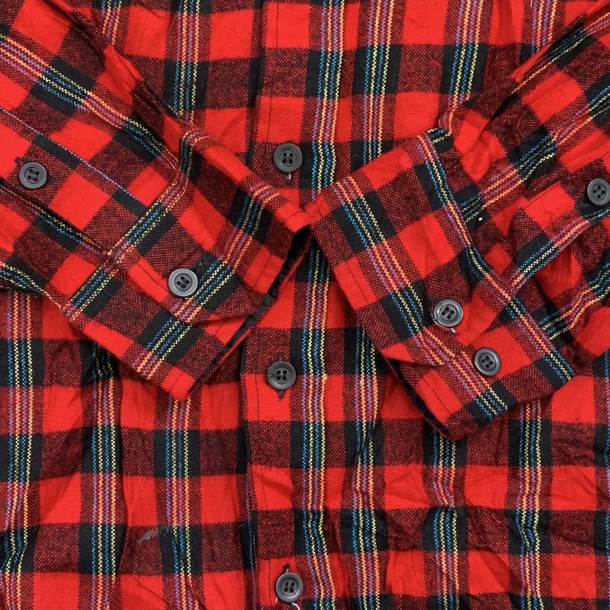 J・B・SCOTT 長袖 チェックシャツ XL レッド ブラック ジェイビー