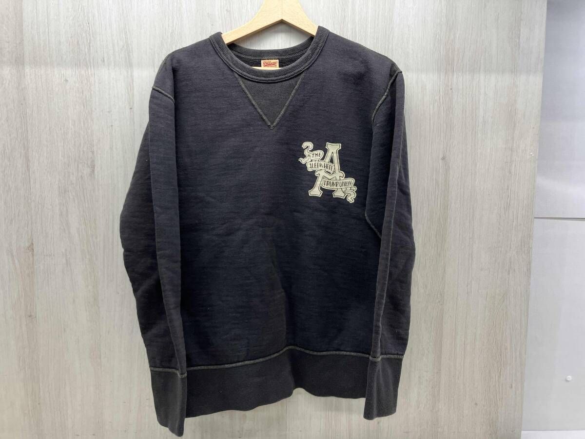 DELUXEWARE デラックスウエア スウェットトレーナー 裏起毛 ネイビー DELUXEWARE デラックスウエア スウェットトレーナー 裏起毛 ネイビー