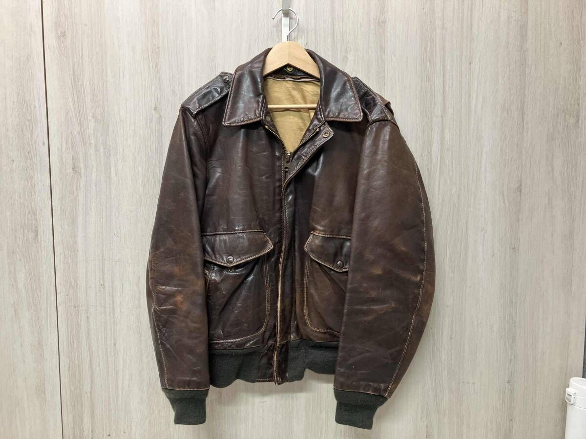 SCHOTT ショット シングルライダース A-2 フライトジャケット ブラウン