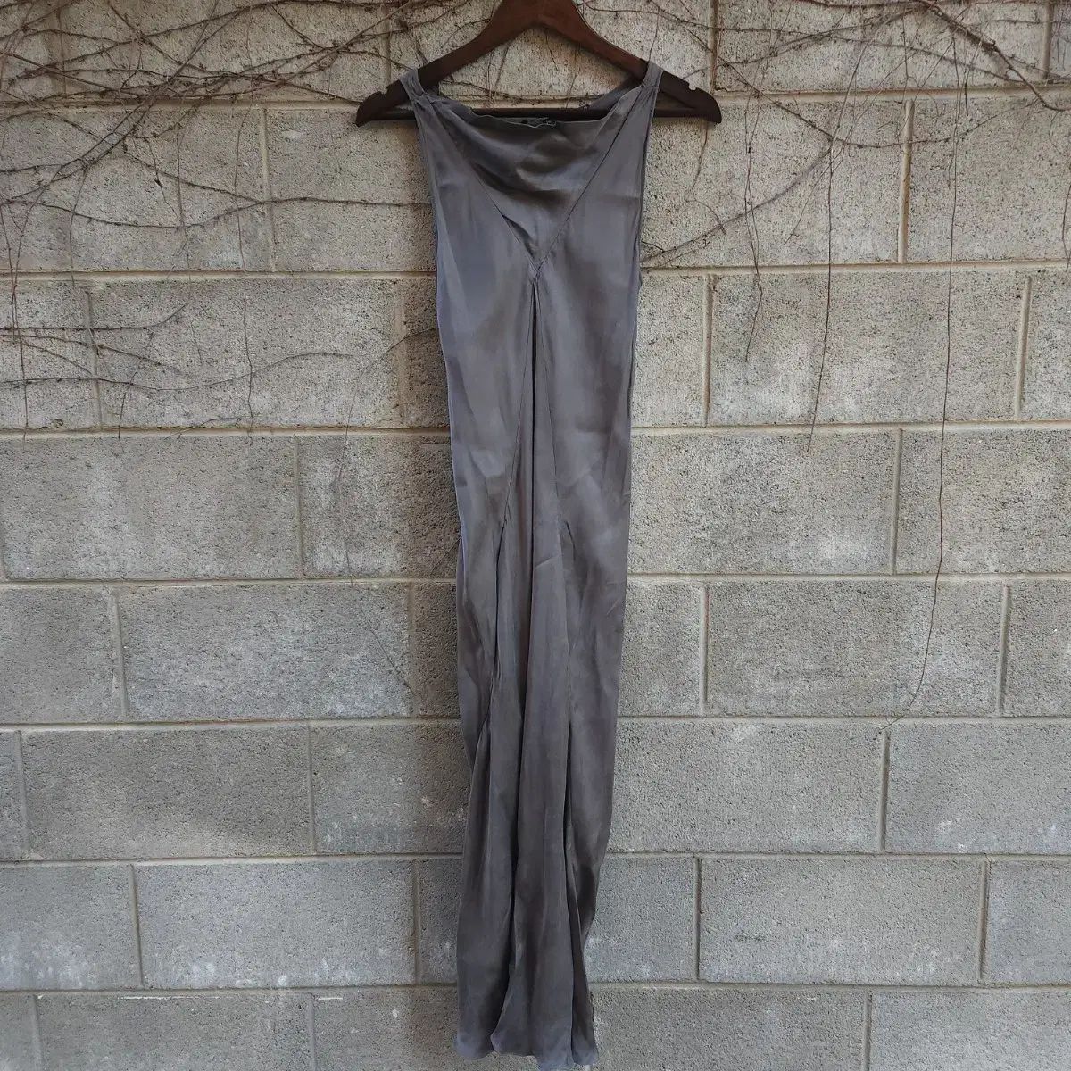 4 2010 ss RICK OWENS リックオウエンス GLEAM グレー オールインワン