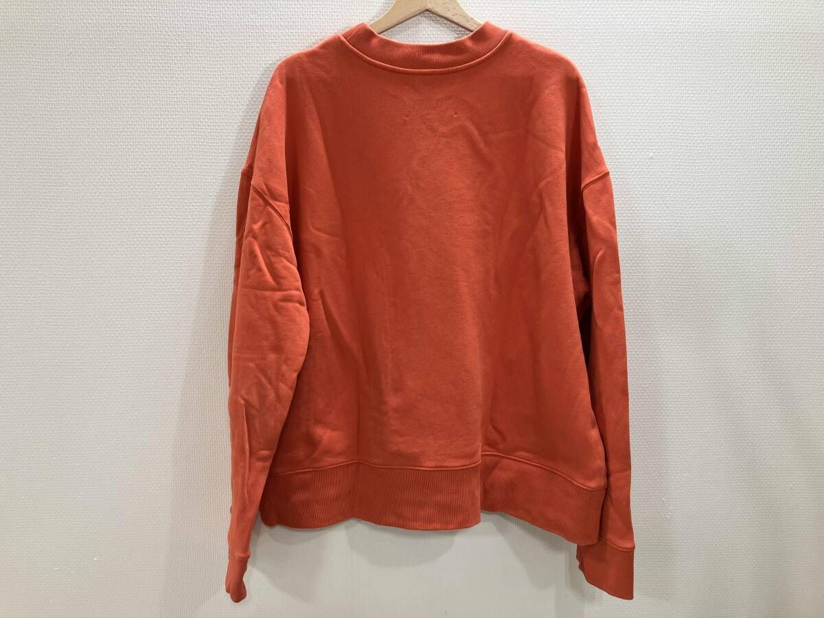 STUDIO NICHOLSON 裏起毛トレーナー 裏起毛スウェット トレーナー スウェット オレンジ L 秋冬