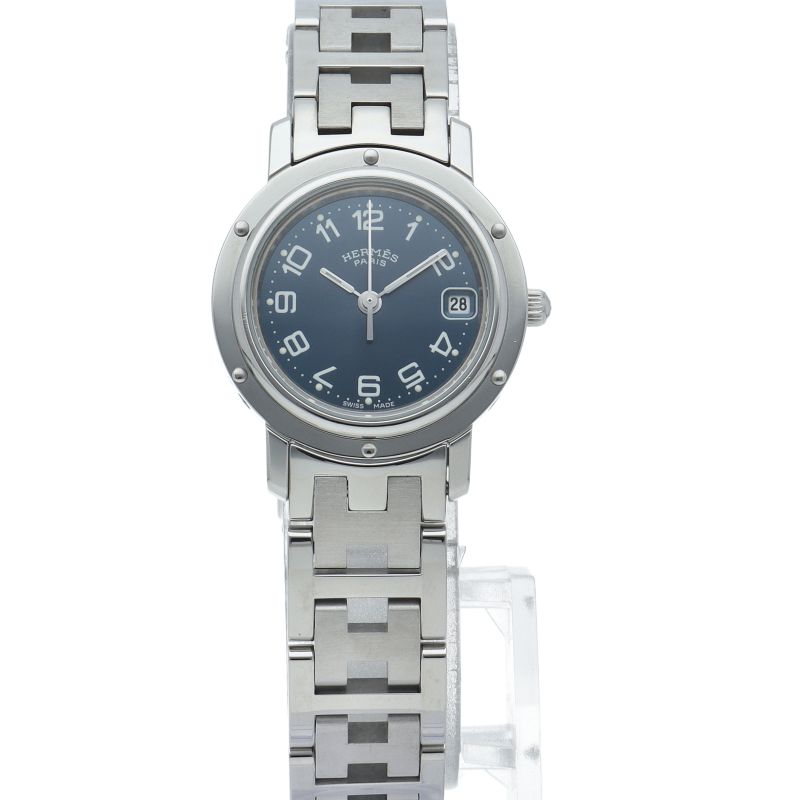 エルメス クリッパー レディース時計 CL4.210 箱 保証書 SS レディース