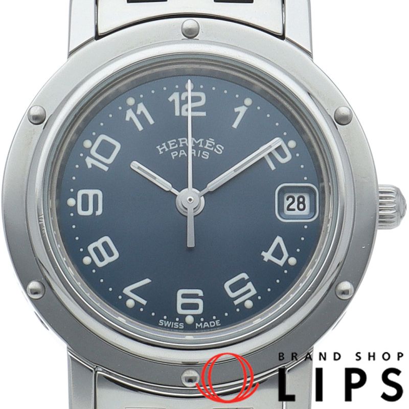 エルメス クリッパー レディース時計 CL4.210 箱 保証書 SS レディース