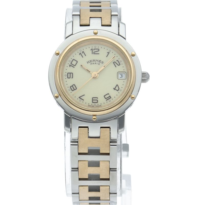 エルメス クリッパー レディース時計 CL4.220 GP/SS レディース時計