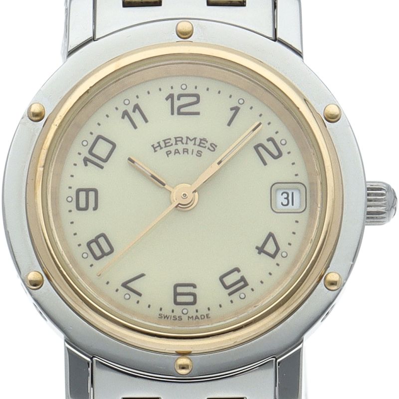 エルメス クリッパー レディース時計 CL4.220 GP/SS レディース時計