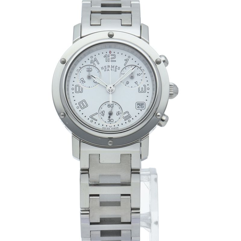 エルメス クリッパー レディース時計 クロノグラフ CL1.310 箱 保証書