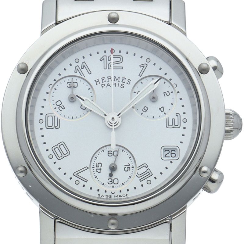 エルメス クリッパー レディース時計 クロノグラフ CL1.310 箱 保証書