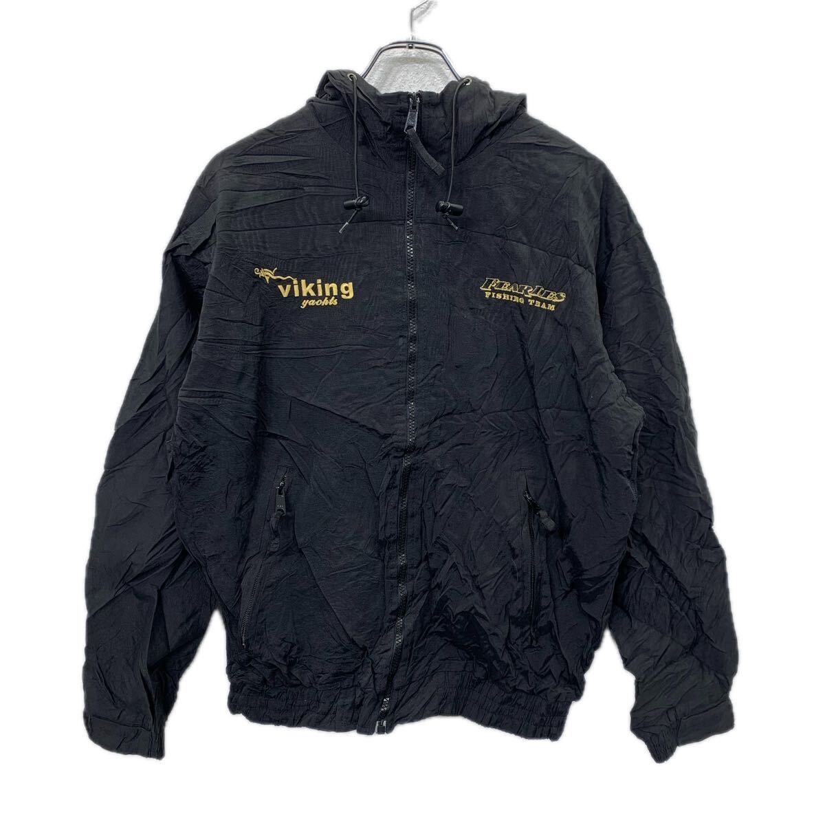 90s Cabela's ジャケット S ブラック カベラス フード ブルゾン 秋冬物