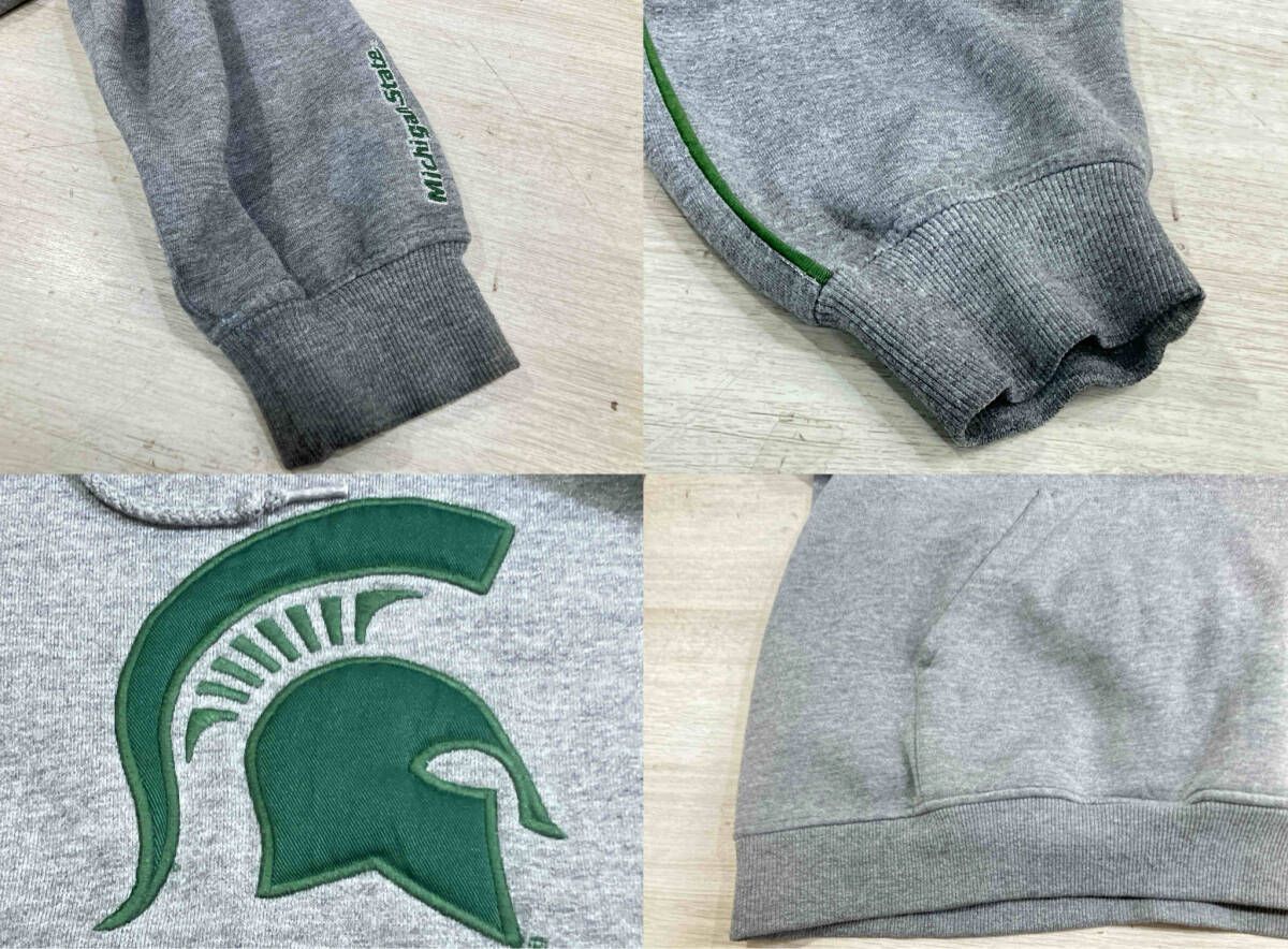 冬 NIKE ナイキ パーカー ミシガン州立大学 カレッジ センターロゴ 裏