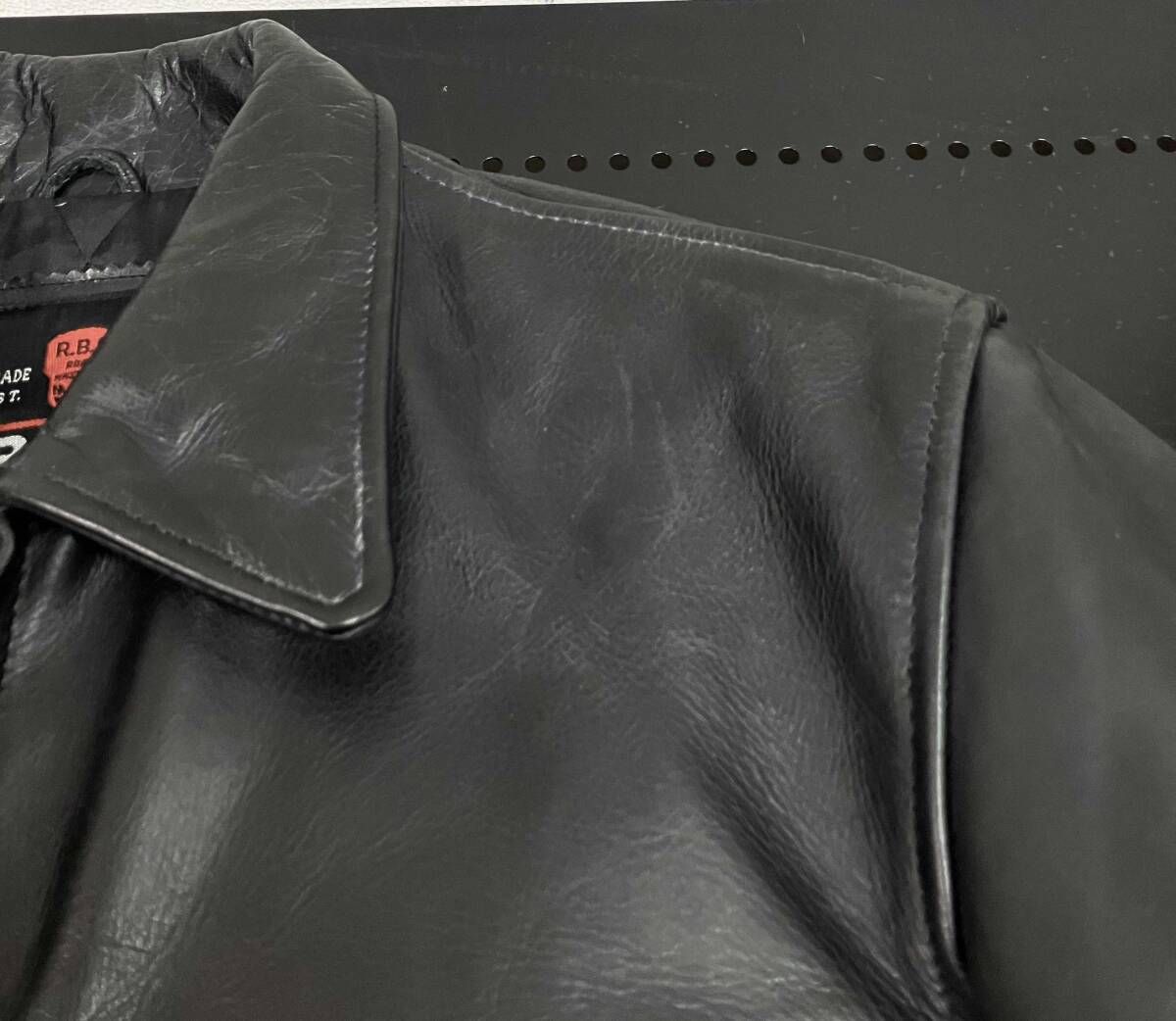 R.B.C アールビーシー シングルライダース サイズ38 本革 ナイロン