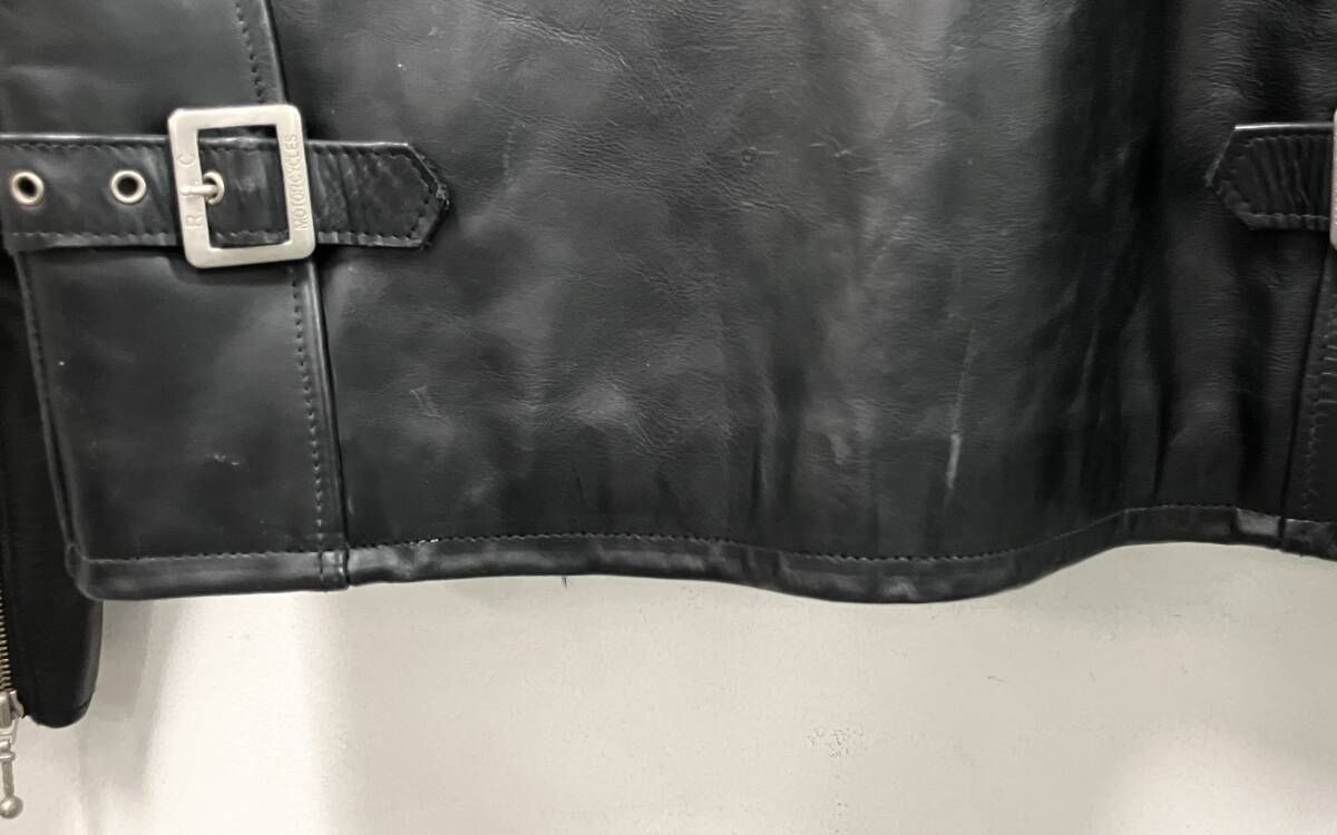 R.B.C アールビーシー シングルライダース サイズ38 本革 ナイロン