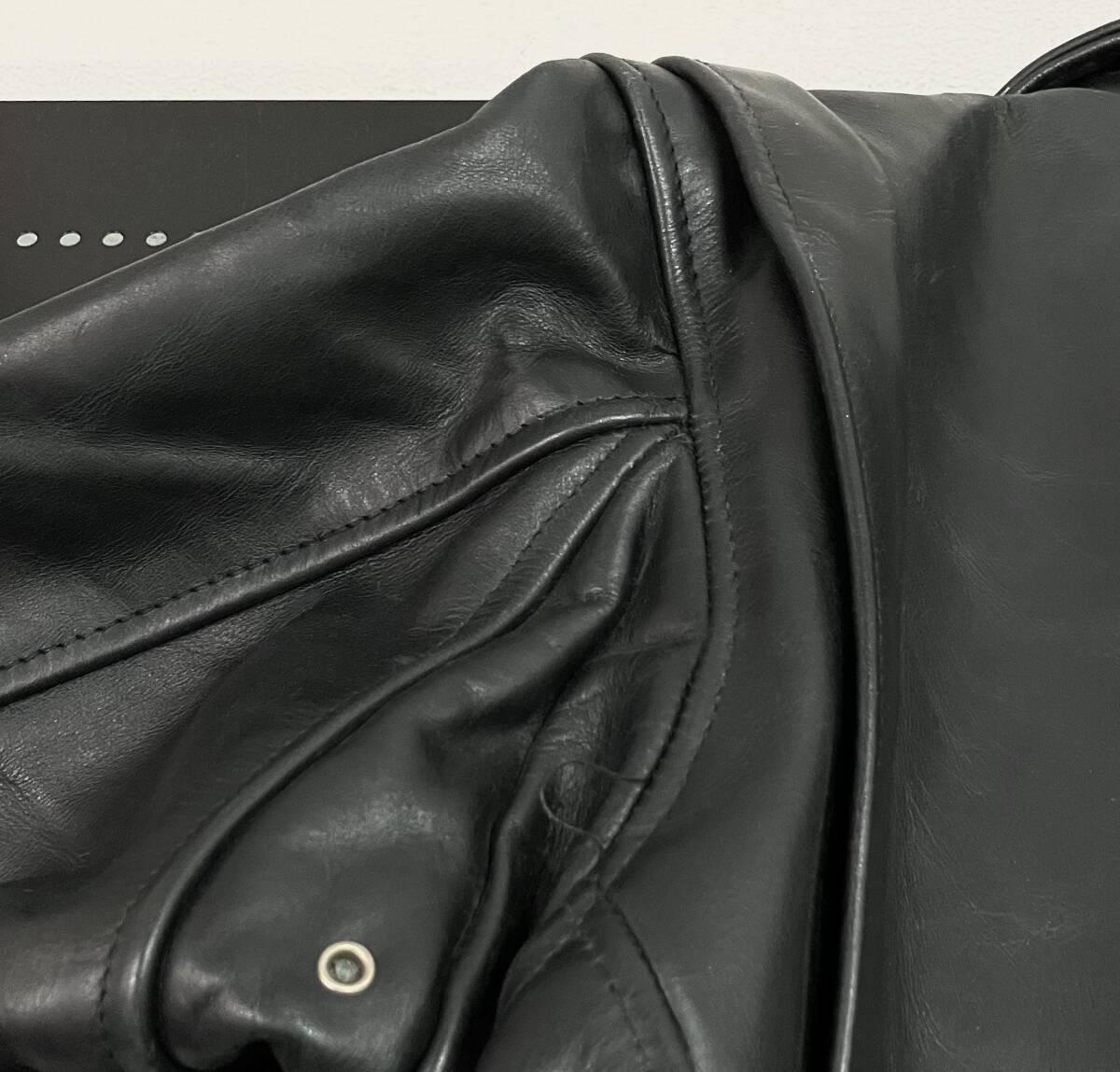 R.B.C アールビーシー シングルライダース サイズ38 本革 ナイロン