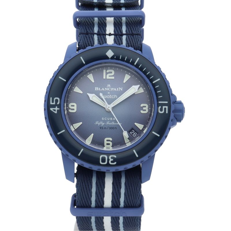 スウォッチ ブランパン×スウォッチ バイオセラミック フィフティ