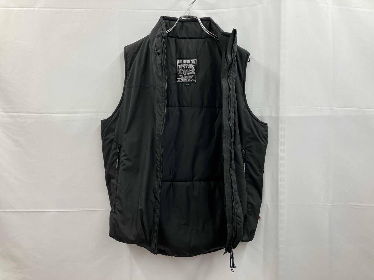 GLAMOUR ヒステリック グラマー ベスト 中綿入り S ブラック 冬 ベスト トップス メンズ