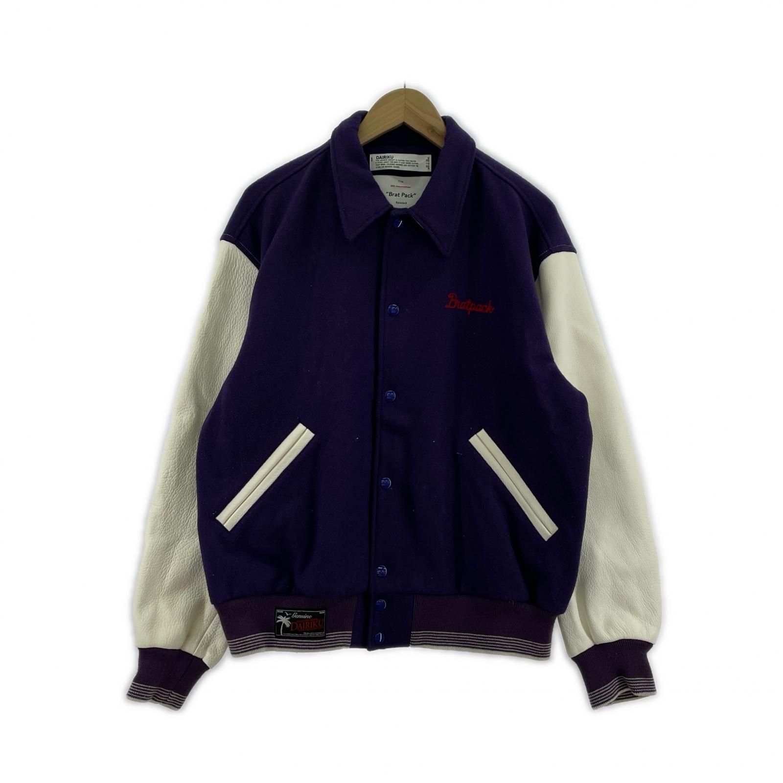 DAIRIKU Andrew Stadium Jacket ｽﾀｼﾞｬﾝ M ﾊﾟｰﾌﾟﾙ - メルカリ