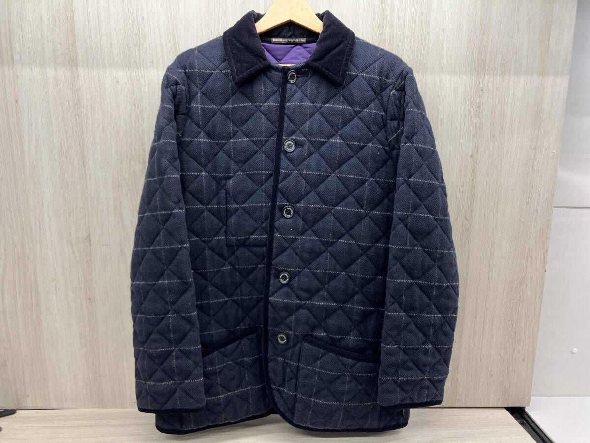 冬 Traditional Weatherwear トラディショナル ウェザーウェア キルティングジャケット 122BA-1001E ウール 40(LL相当) グレー