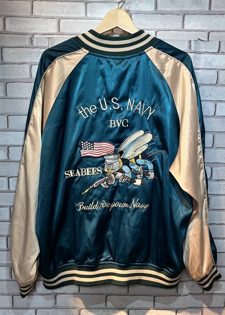 スカジャン/スタジャン SEABEES シービーズ スカジャン THE US NAVY