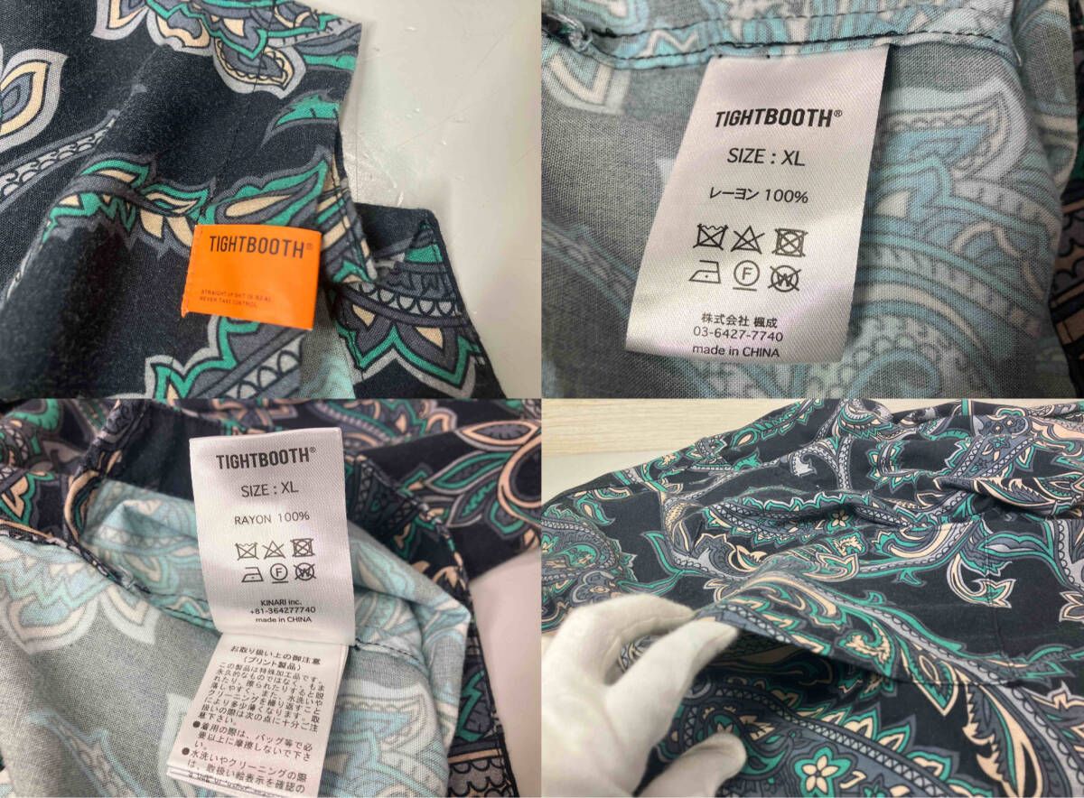 TIGHTBOOTH タイトブース 長袖シャツ PAISLEY L S OPEN SHIRT XL