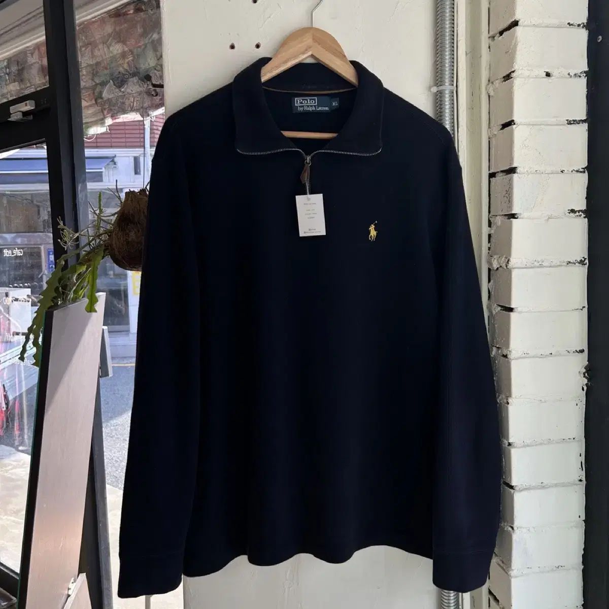 15462 - ポロ ラルフローレン ブラック ハーフジップ ニット - メルカリ