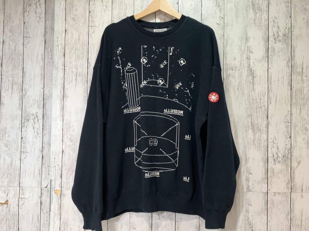 C.E シーイー CAVEMPT キャブエンプトALLUSION KNIT ブラック XL