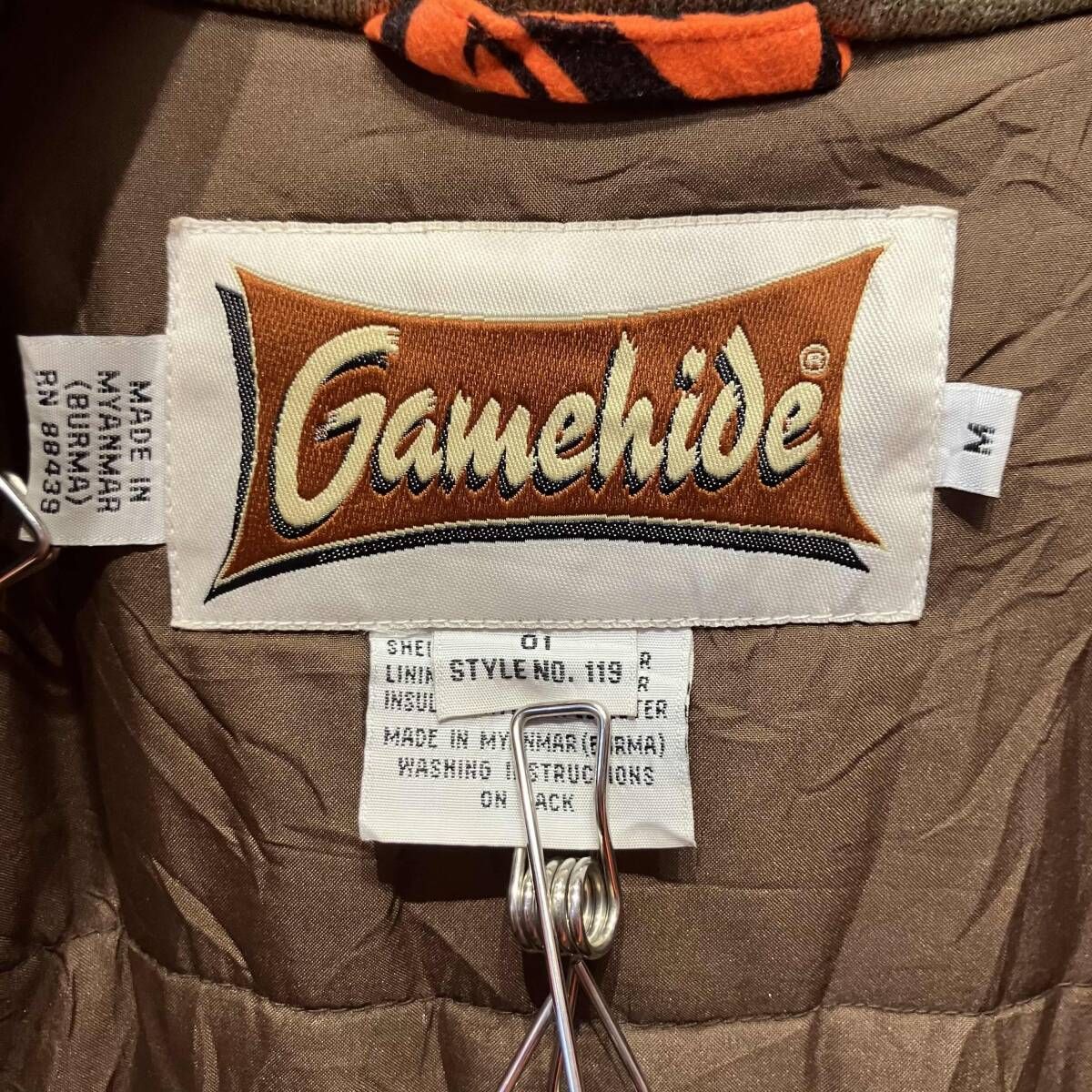 Gamehide ハンティングジャケット 中綿ナイロン ブレイズオレンジ