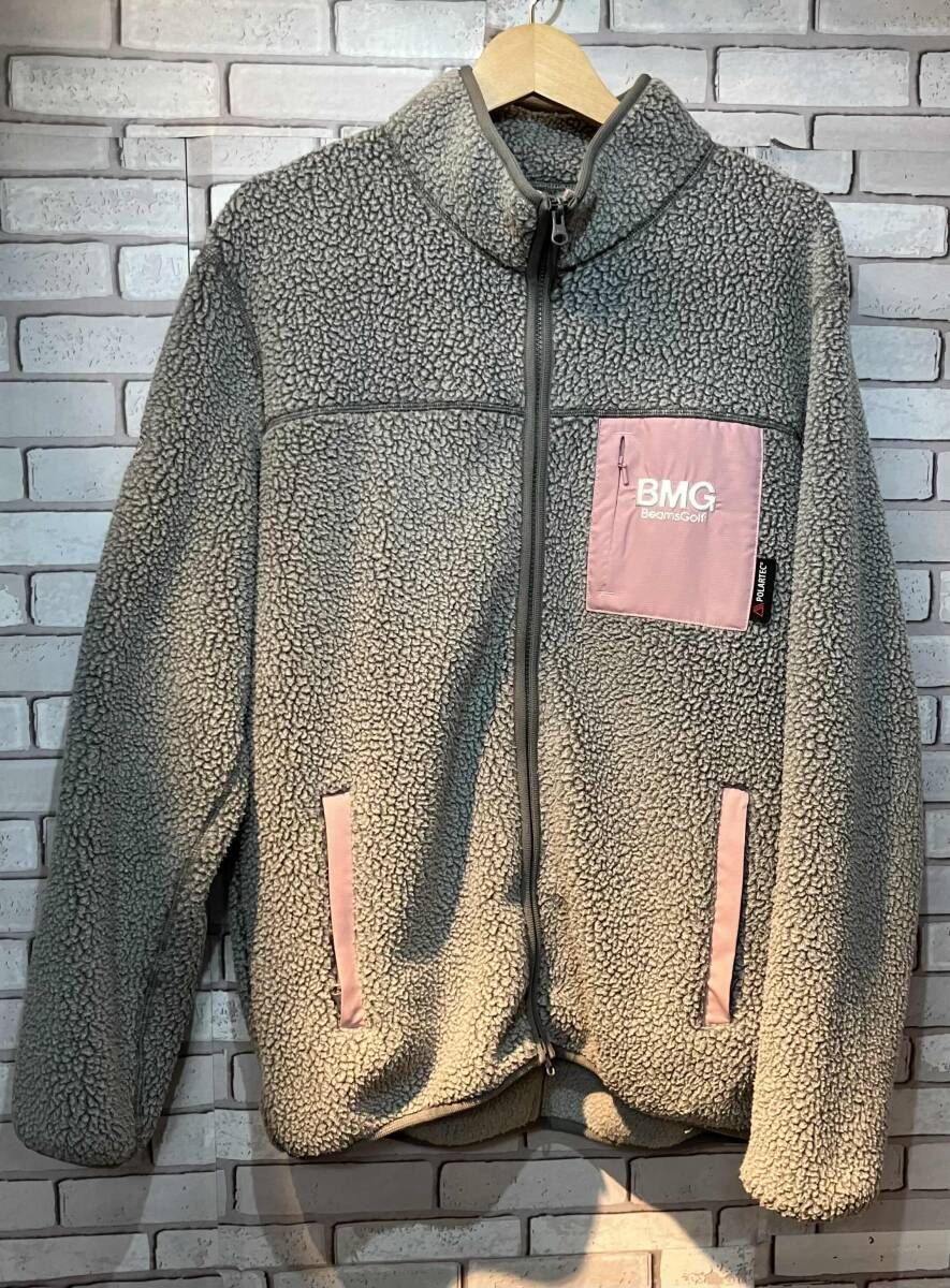 メンズ BEAMS GOLF ビームスゴルフ フリース 22F OM065 パイピング 