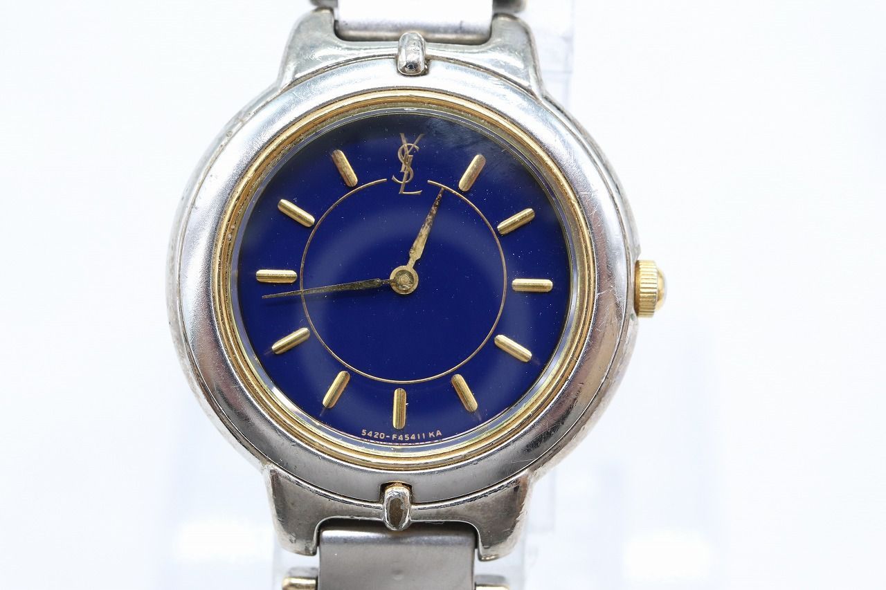 W280-7】動作品 電池交換済 YSL Yves Saint Laurent イヴサンローラン