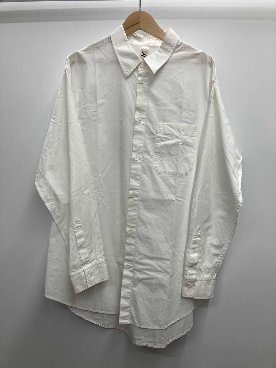 Ground Y グラウンドワイ 長袖シャツ GA-B 21-020 ホワイト サイズ3