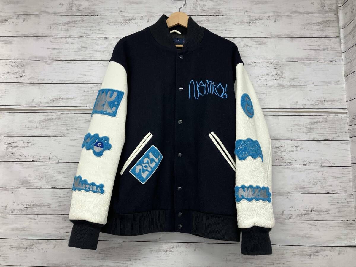 NAUTICA ノーティカ スタジャン／Award Jacket JOTA／ネイビー