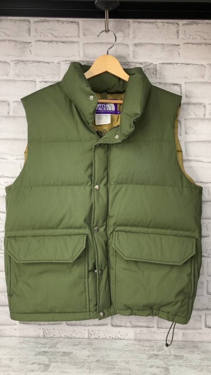 カーキ THE NORTH FACE ダウンベスト メンズ M