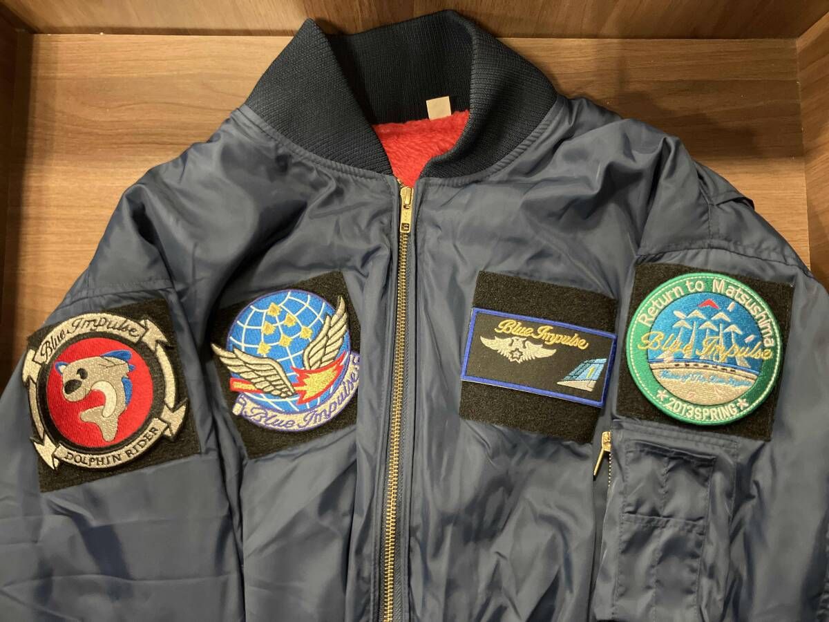 MA-1 ブルーインパルス 2013年松島基地帰還記念 ネイビー ワッペン