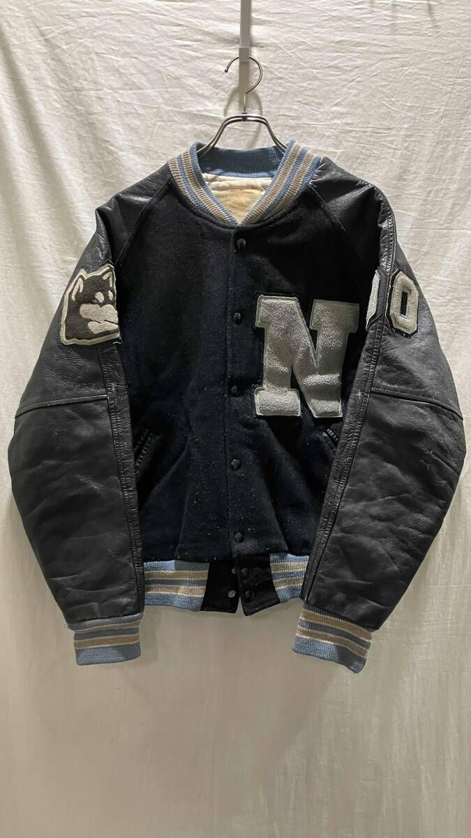 NEFF ネフ スタジャン 刺繍 レザー ブラック