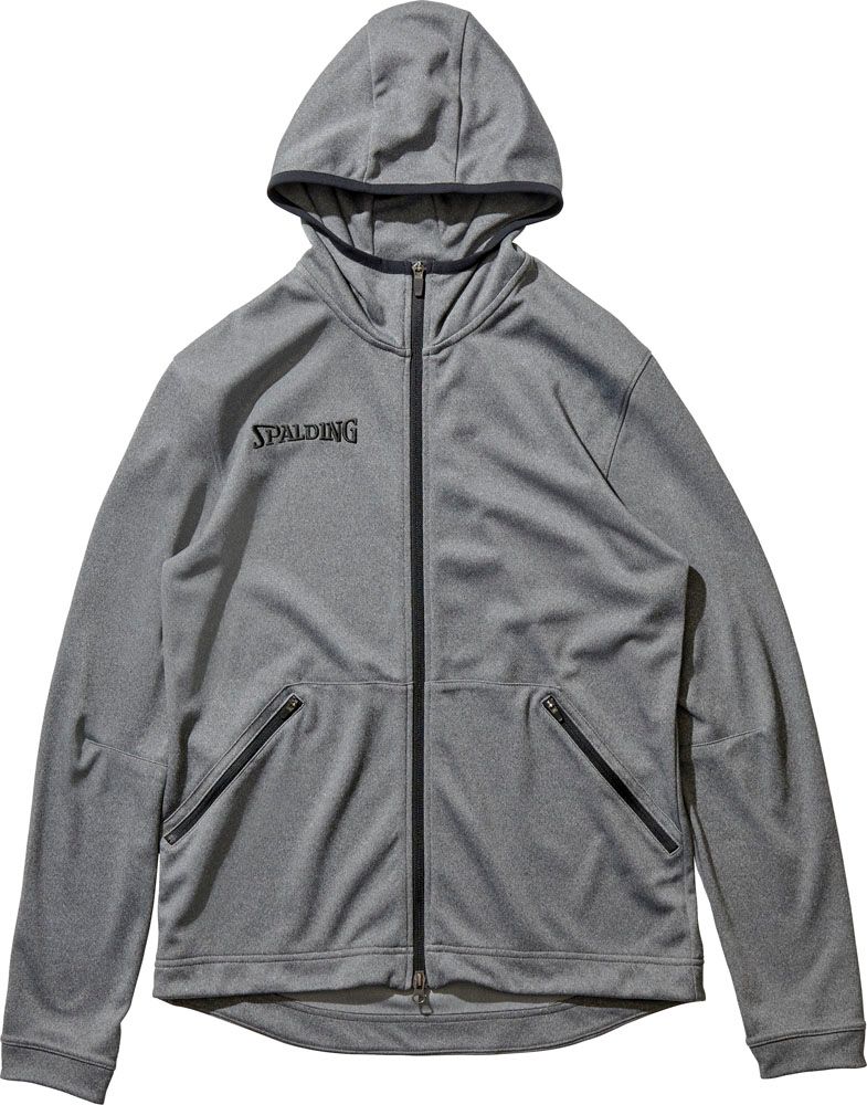 スポルディング SPALDING バスケット ジップアップスウェットパーカー SMJ180390 SMJ180390 1800 ヘザーグレー