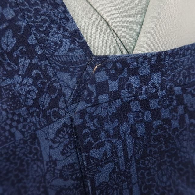  ✾まめ藤✾正絹 着物 松竹梅や桜 蝶や櫛 いくつもの和心が響き合う歌会 道行コート U 80 羽織 着物 浴衣