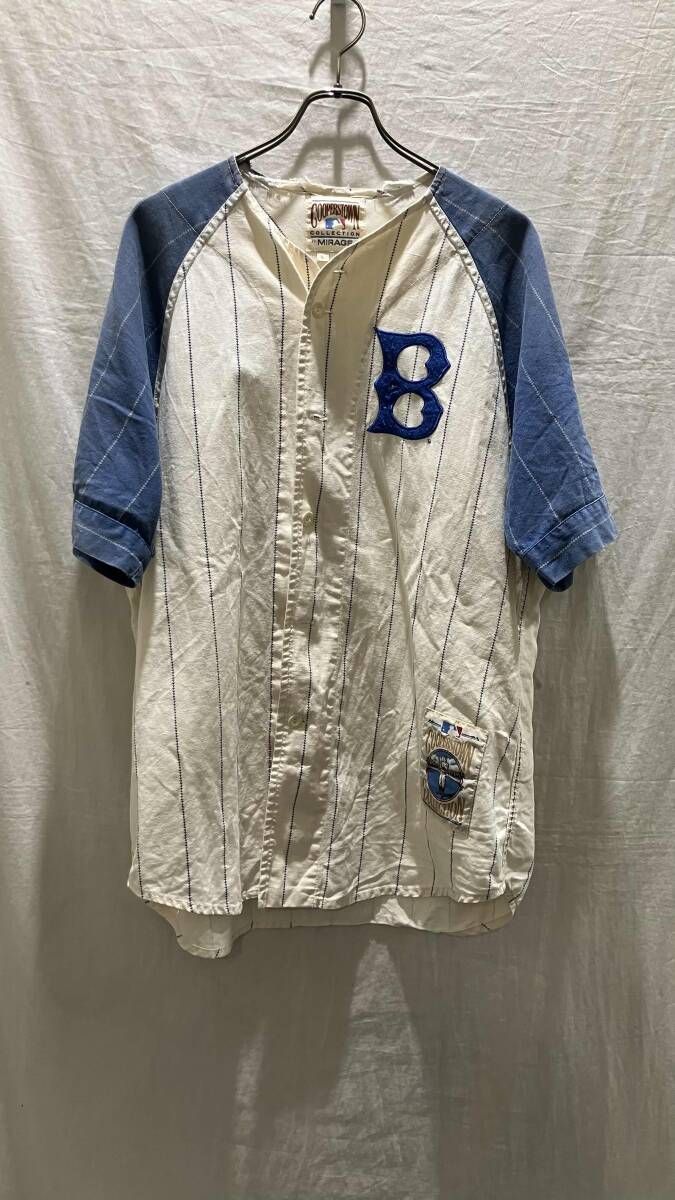 90s 販売 COOPERSTOWN クーパーズタウン MLB ベースボールシャツ