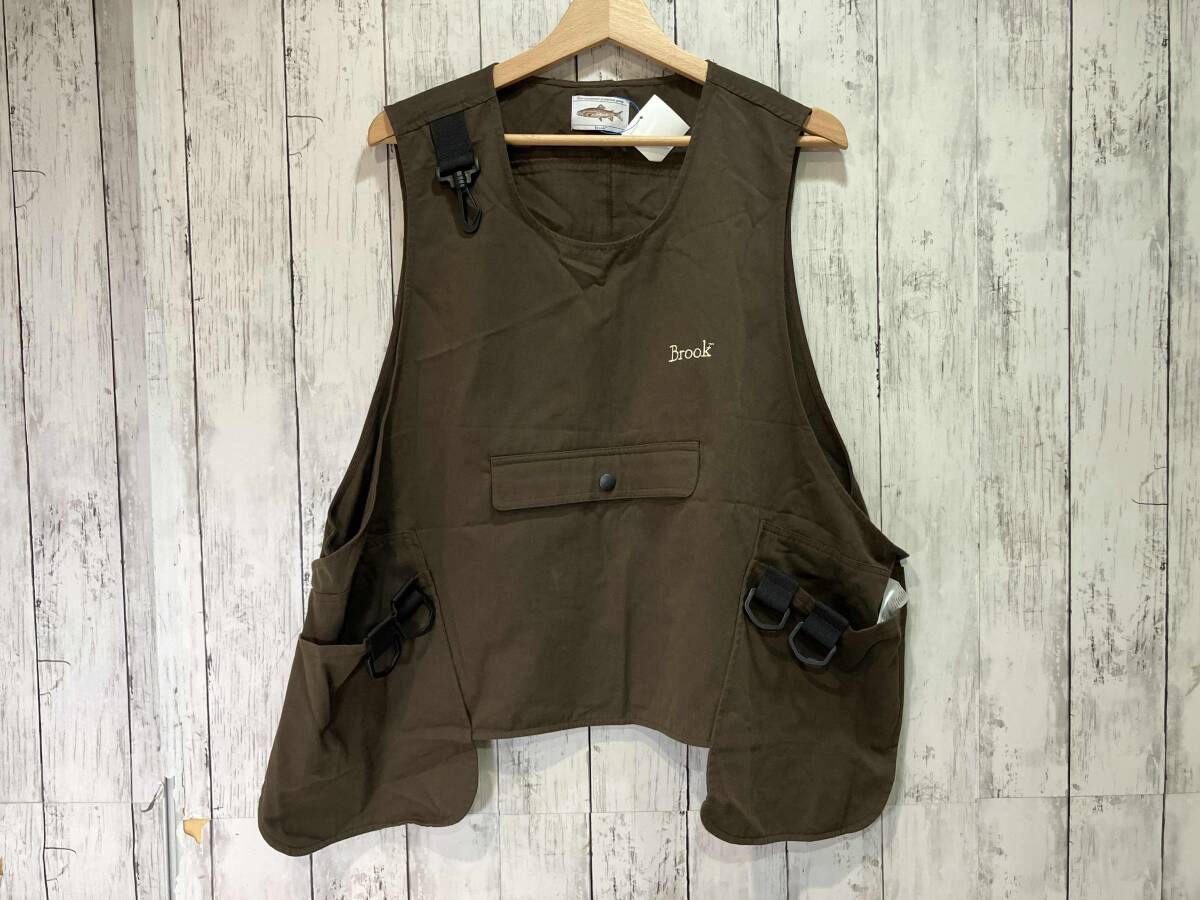 トップス 2023AW Brook Tool Vest Brook ブルック Tool Vest フィッシングベスト bn-23aw-002 ブラウン