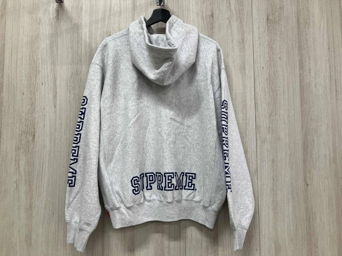 Supreme シュプリーム 24 FW collegiate sleeve パーカー Mサイズ グレー
