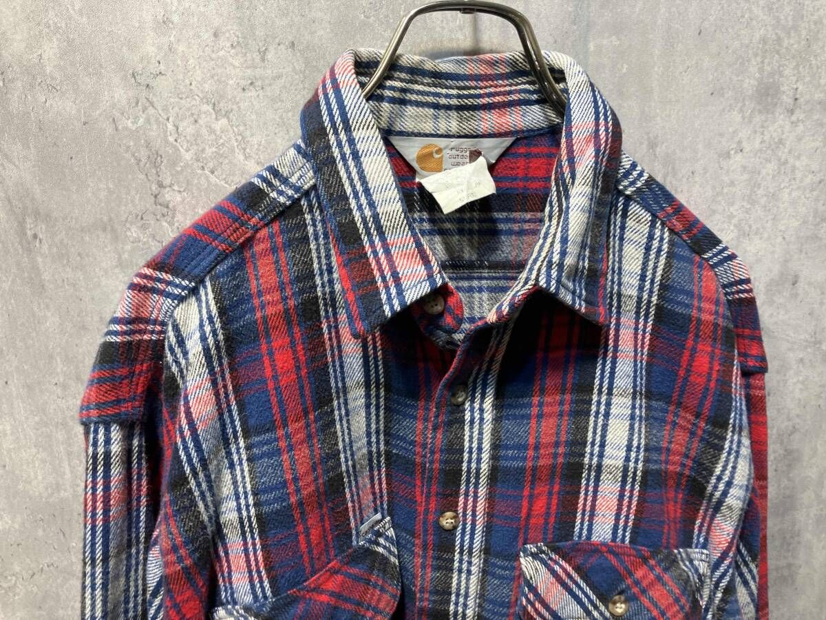 Carhartt 三角タグ チェックヘビーネルシャツ regular カーハート